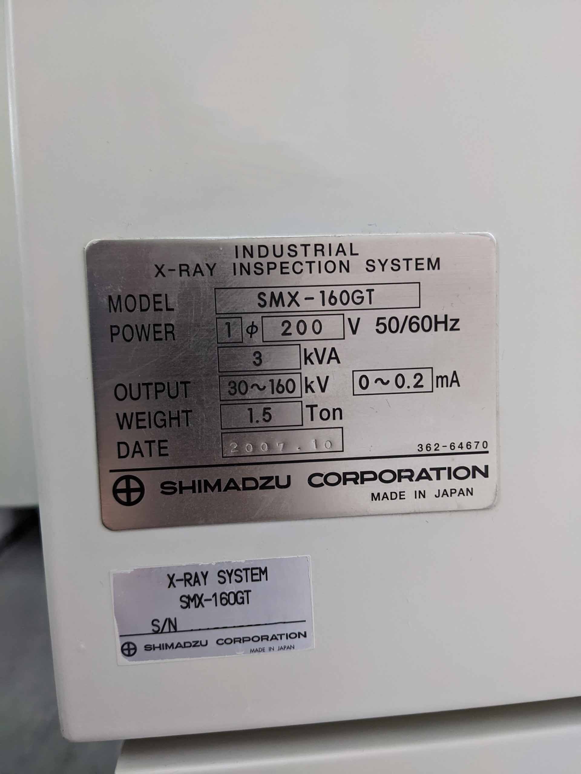 フォト（写真） 使用される SHIMADZU SMX-160GT 販売のために