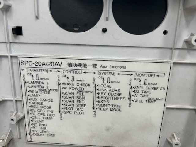 Photo Used SHIMADZU SPD-20A For Sale