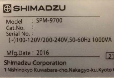 图为 已使用的 SHIMADZU SPM-9700 待售