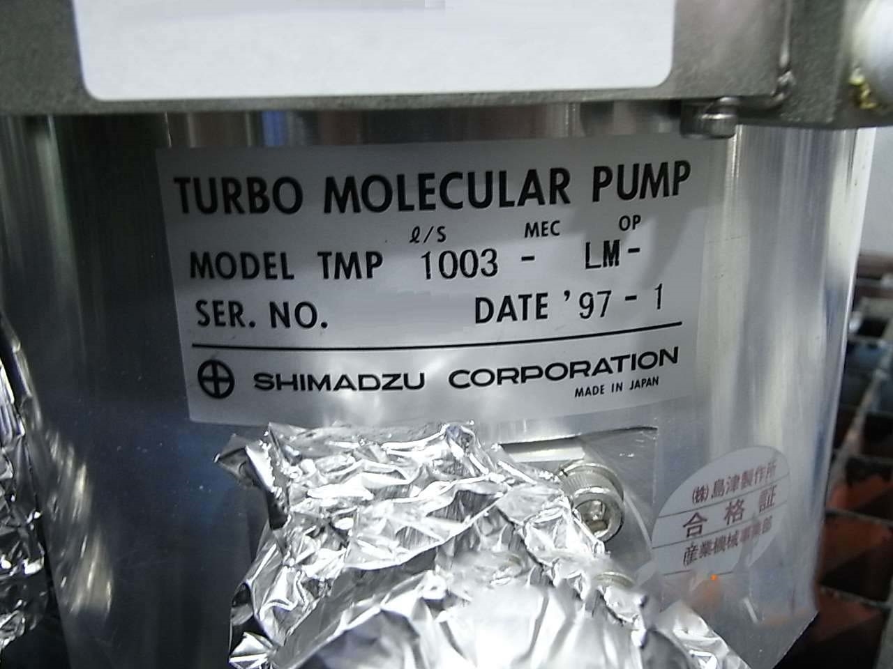 Photo Used SHIMADZU TMP-1003LM For Sale