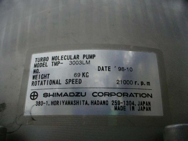 Photo Used SHIMADZU TMP-3003LM For Sale