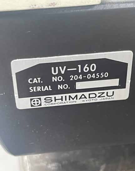 图为 已使用的 SHIMADZU UV-160 待售