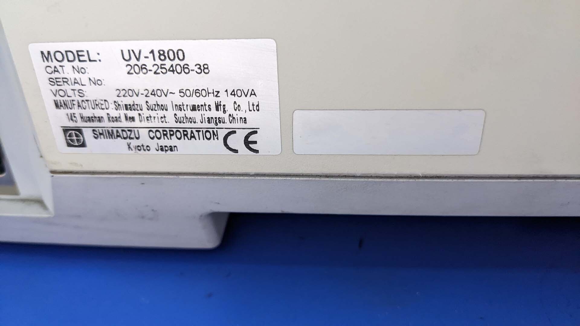 フォト（写真） 使用される SHIMADZU UV-1800 販売のために