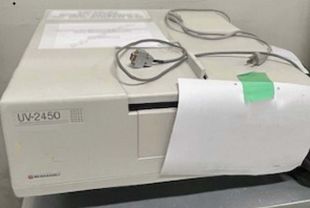 Photo Used SHIMADZU UV-2450 For Sale