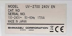 Foto Verwendet SHIMADZU UV-2700 Zum Verkauf