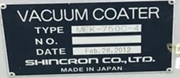 图为 已使用的 SHINCRON MEK-750C 待售