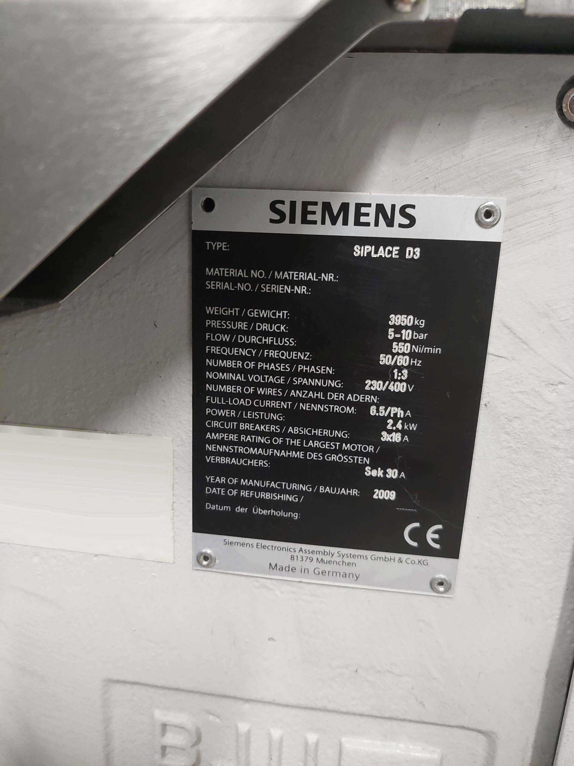 Photo Used SIEMENS / ASM Siplace D3 For Sale