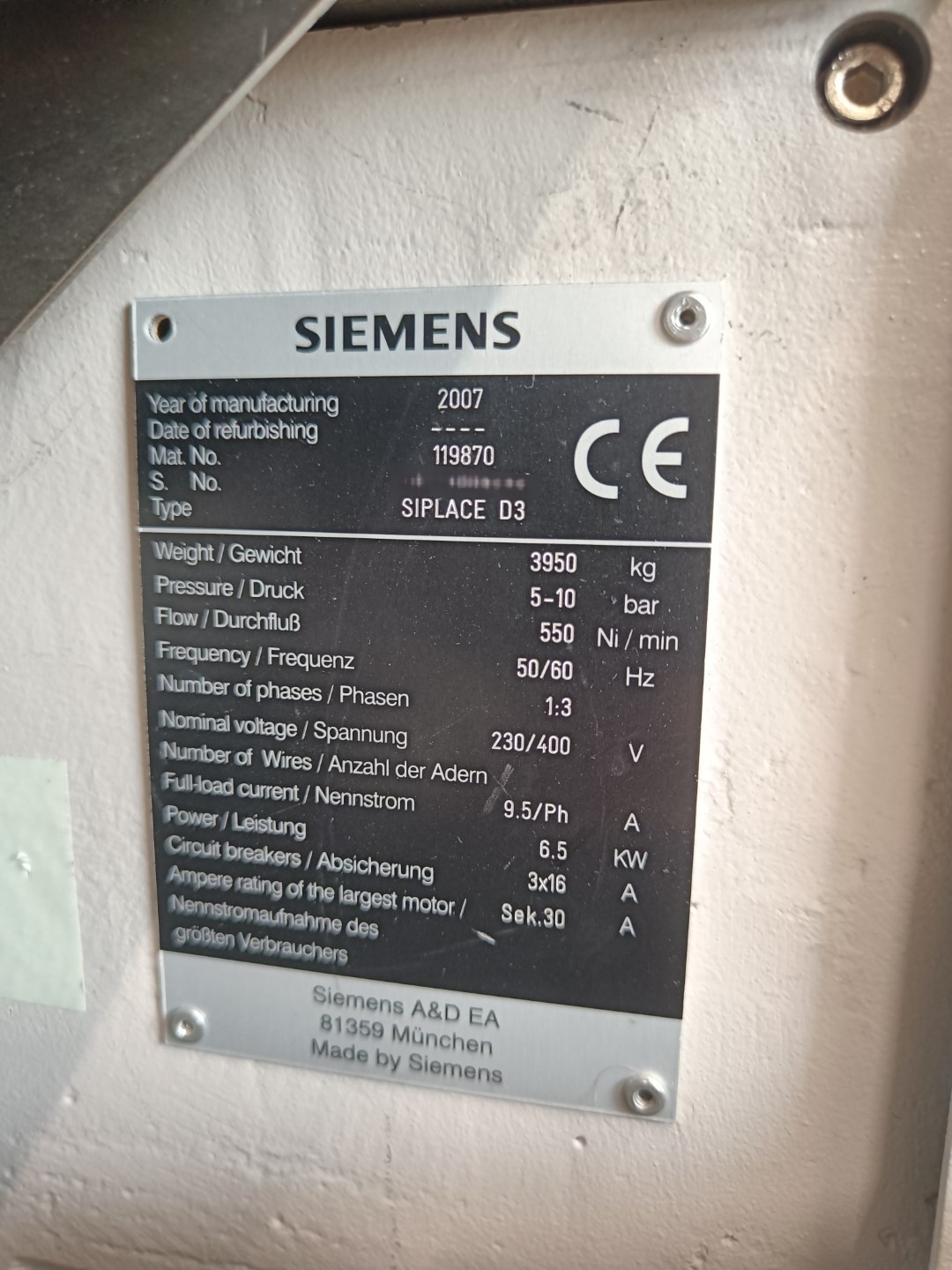 Photo Utilisé SIEMENS / ASM Siplace D3 À vendre