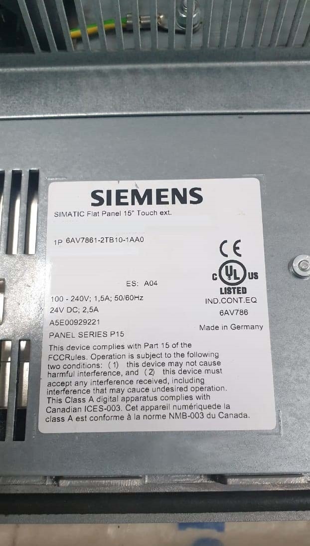 Foto Verwendet SIEMENS 6AV7861-2TB10-1AA0 Zum Verkauf