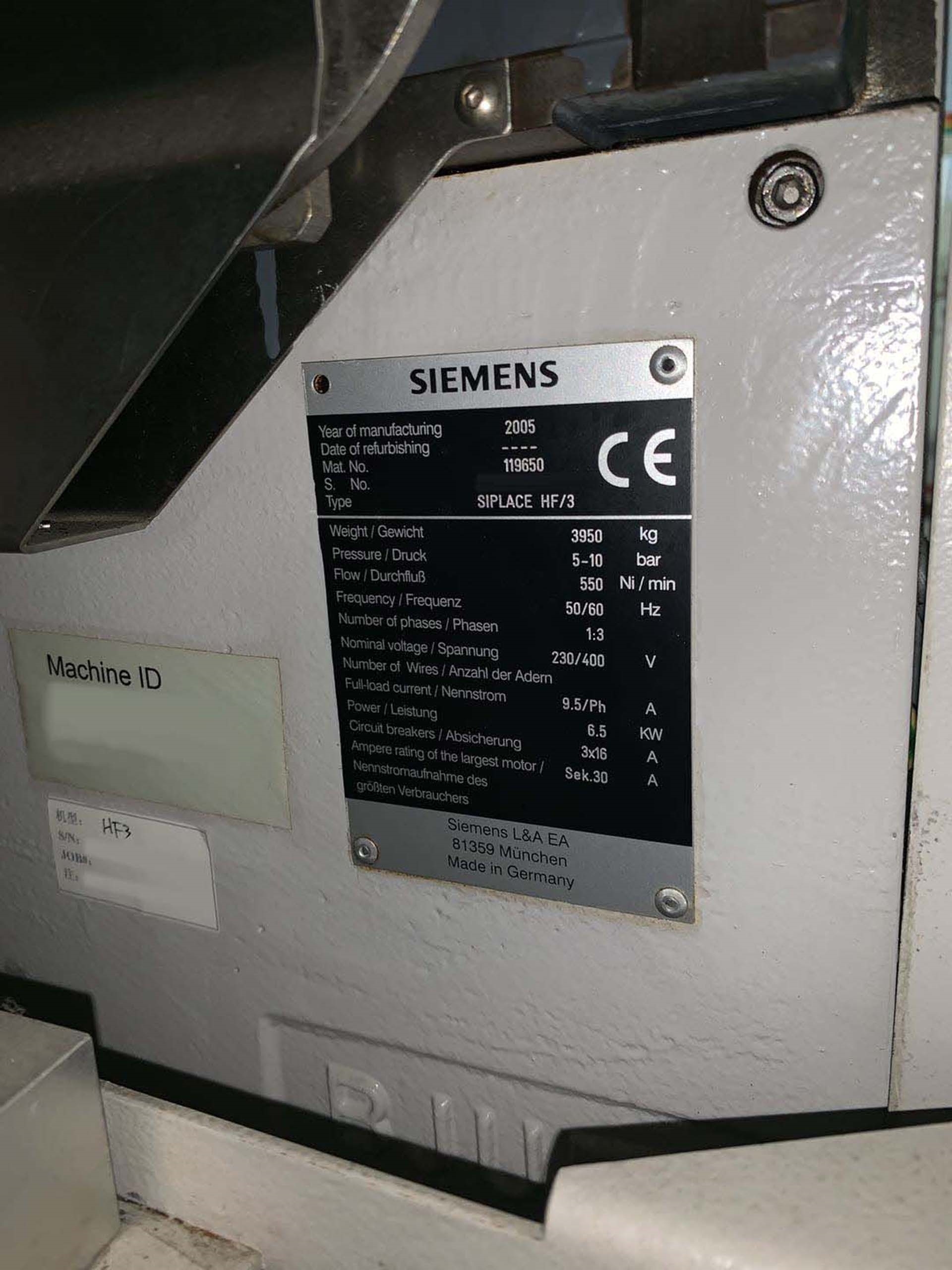 圖為 已使用的 SIEMENS Siplace HF3 待售