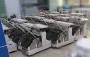 Photo Used SIEMENS Lot of feeders and trolleys For Sale