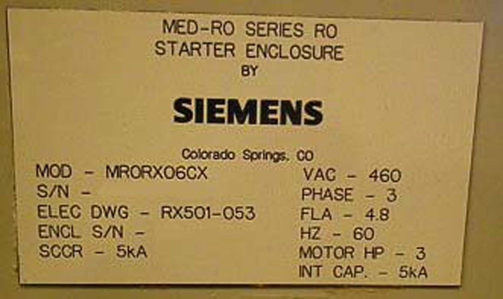 圖為 已使用的 SIEMENS MRORX06CX 待售