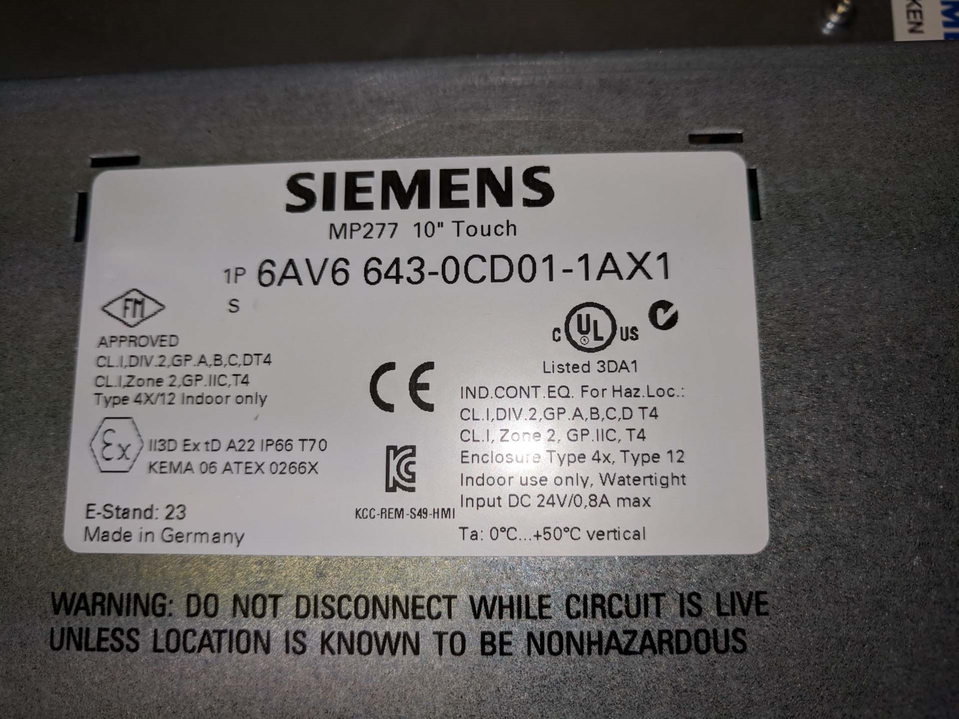 Photo Used SIEMENS Simatic MP 277 For Sale