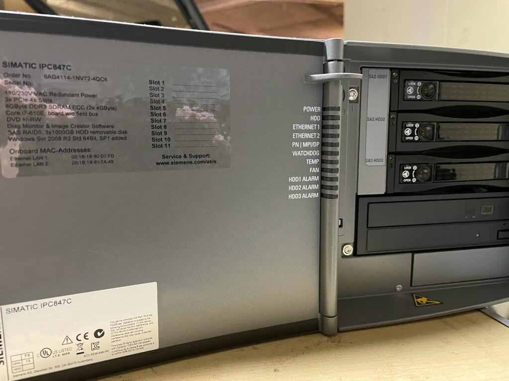 圖為 已使用的 SIEMENS Simatic PC IPC847C 待售