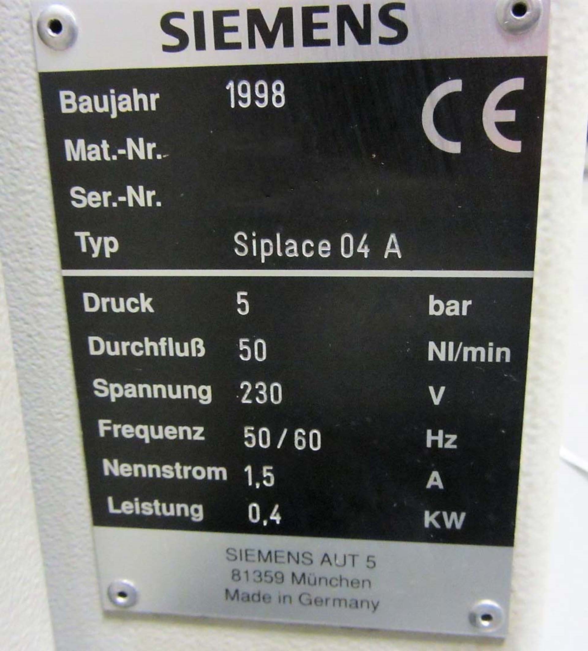 图为 已使用的 SIEMENS Siplace 04 A 待售