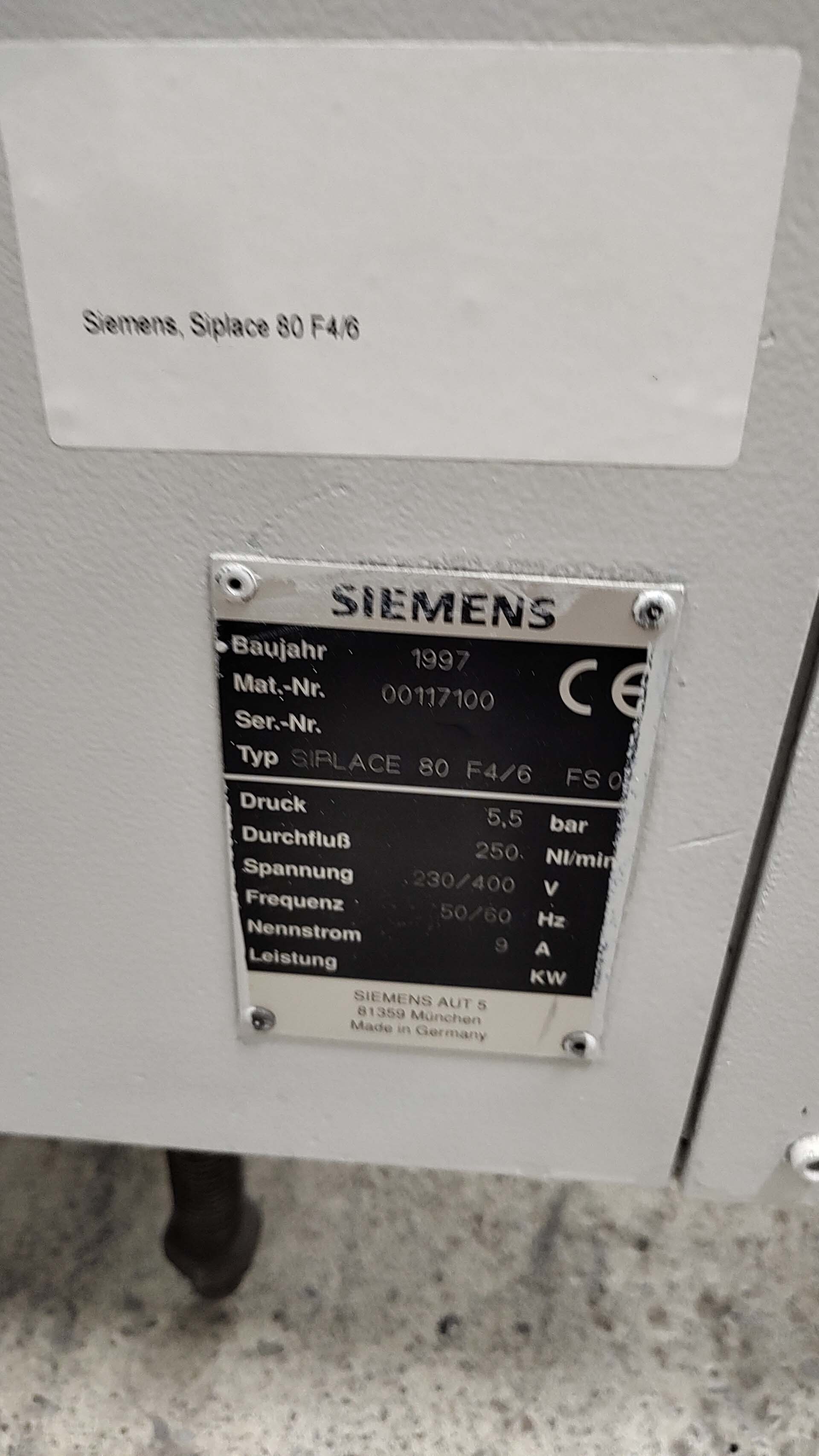 Foto Verwendet SIEMENS Siplace 80 F4/6 Zum Verkauf