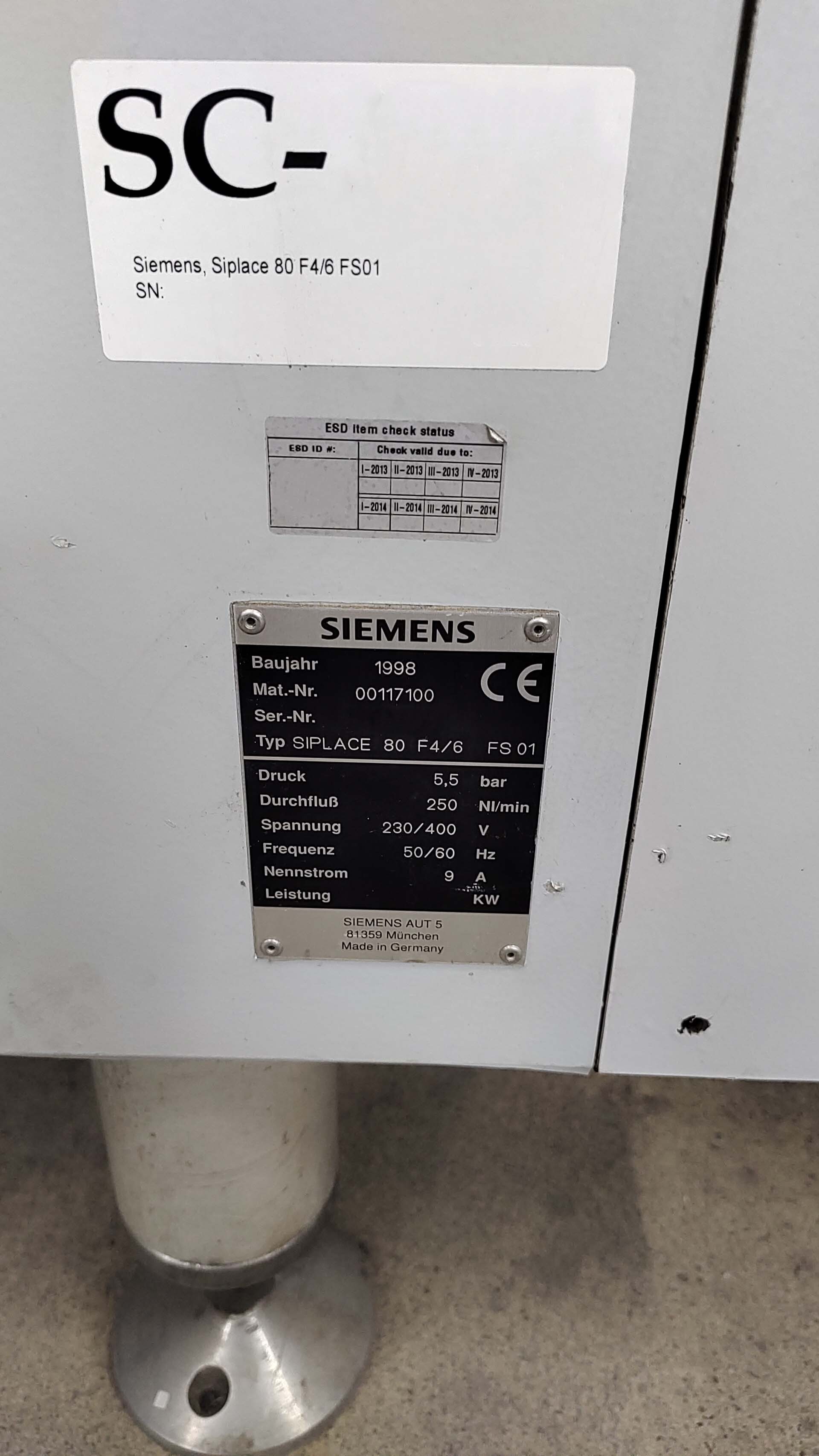 Photo Utilisé SIEMENS Siplace 80 F4/6 À vendre