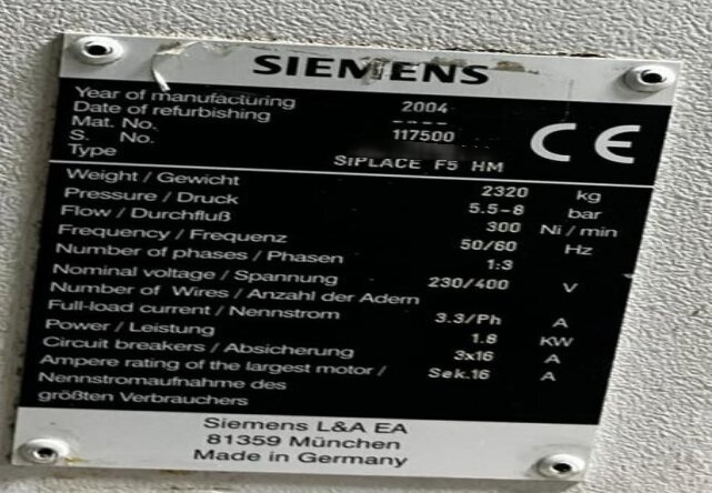 フォト（写真） 使用される ASM / SIEMENS Siplace 80 F5 HM 販売のために
