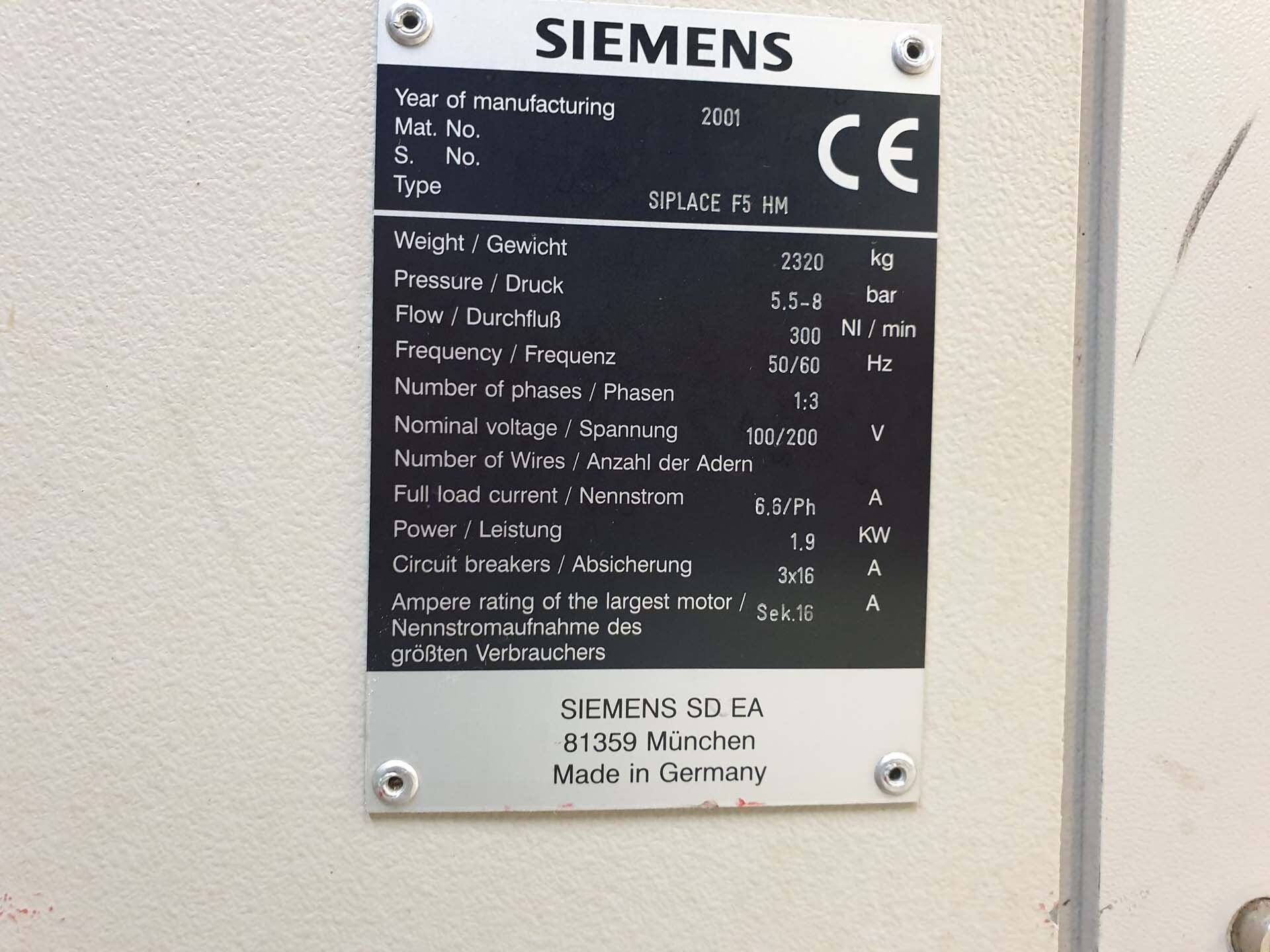 사진 사용됨 SIEMENS Siplace 80 F5 판매용