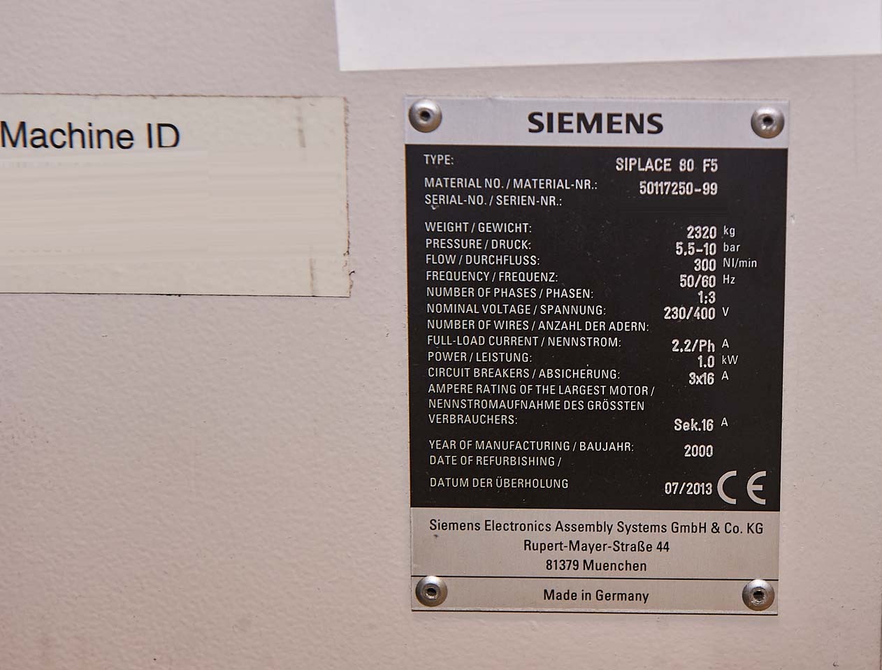 フォト（写真） 使用される SIEMENS Siplace 80 F5 販売のために