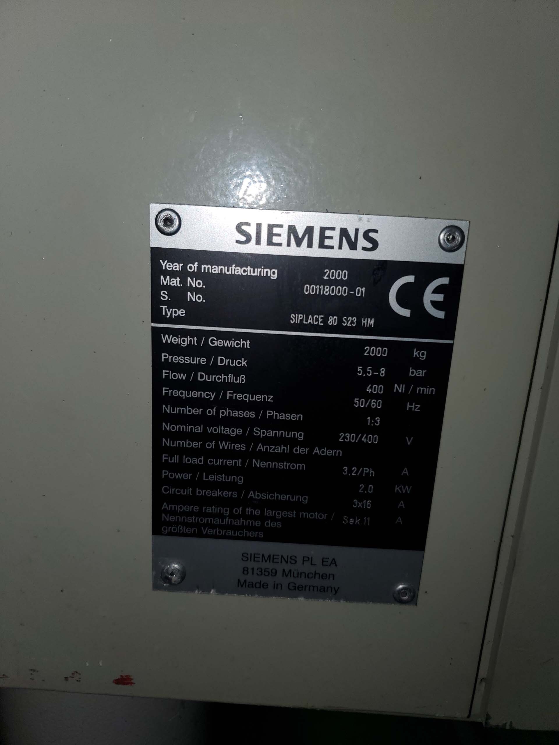 图为 已使用的 SIEMENS Siplace 80 S23 待售