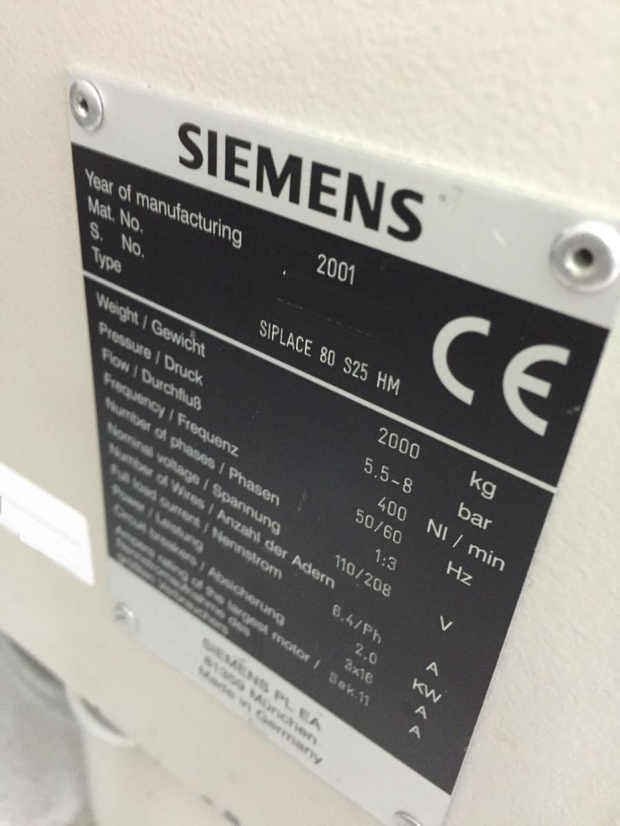 Photo Used SIEMENS Siplace 80 S25 HM For Sale