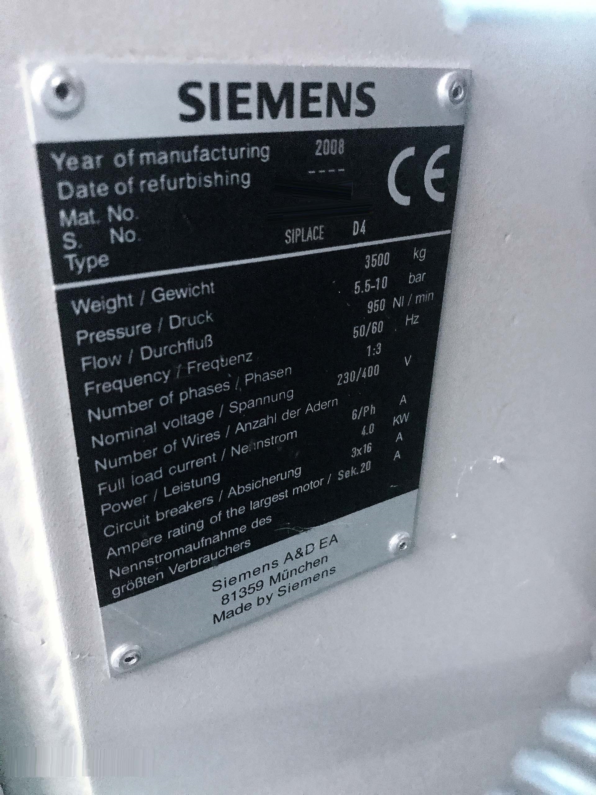 图为 已使用的 SIEMENS Siplace D4 待售