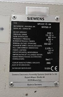 SIEMENS Siplace F5 HM #293821886