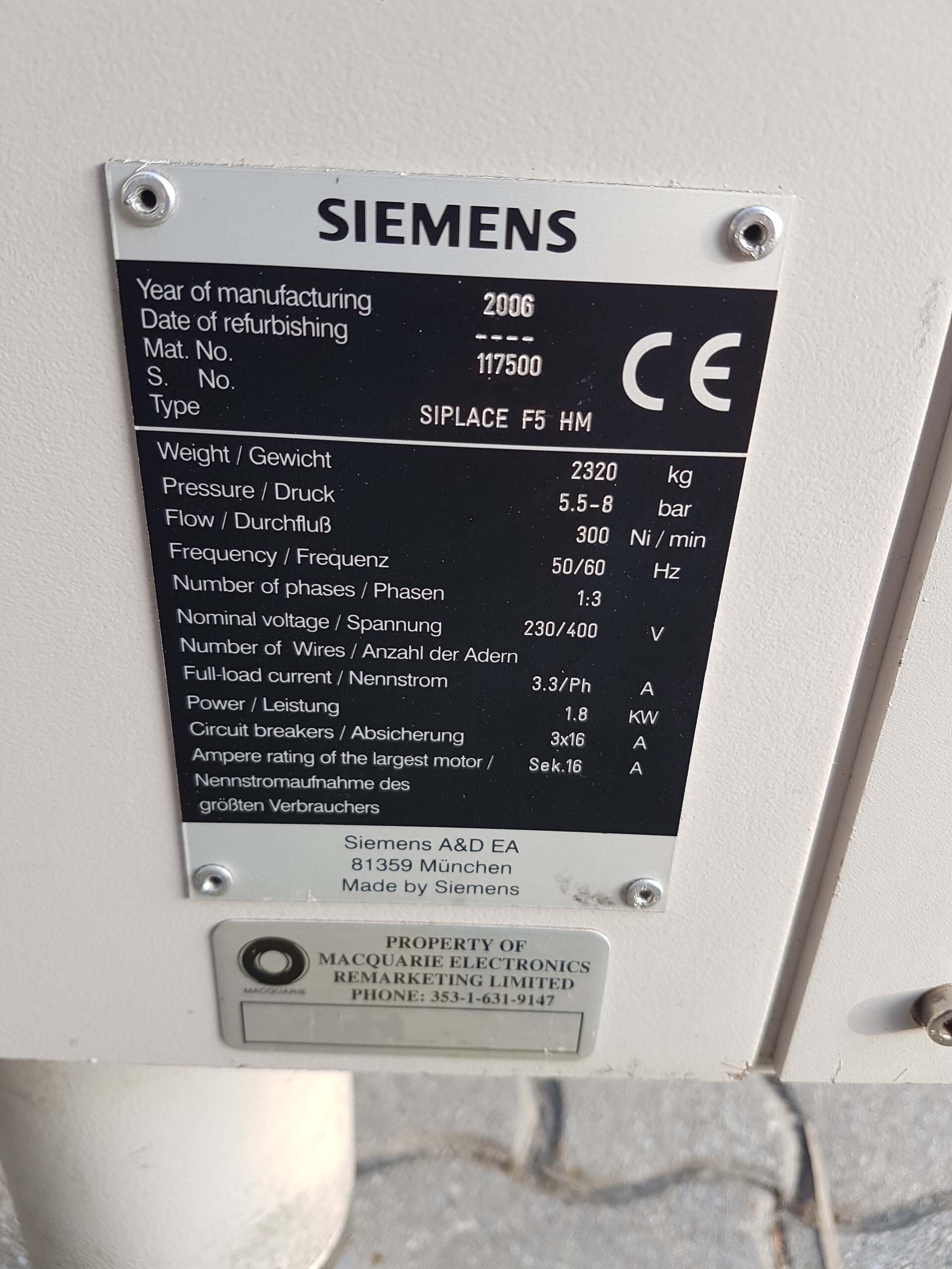 Photo Utilisé SIEMENS Siplace F5 HM À vendre