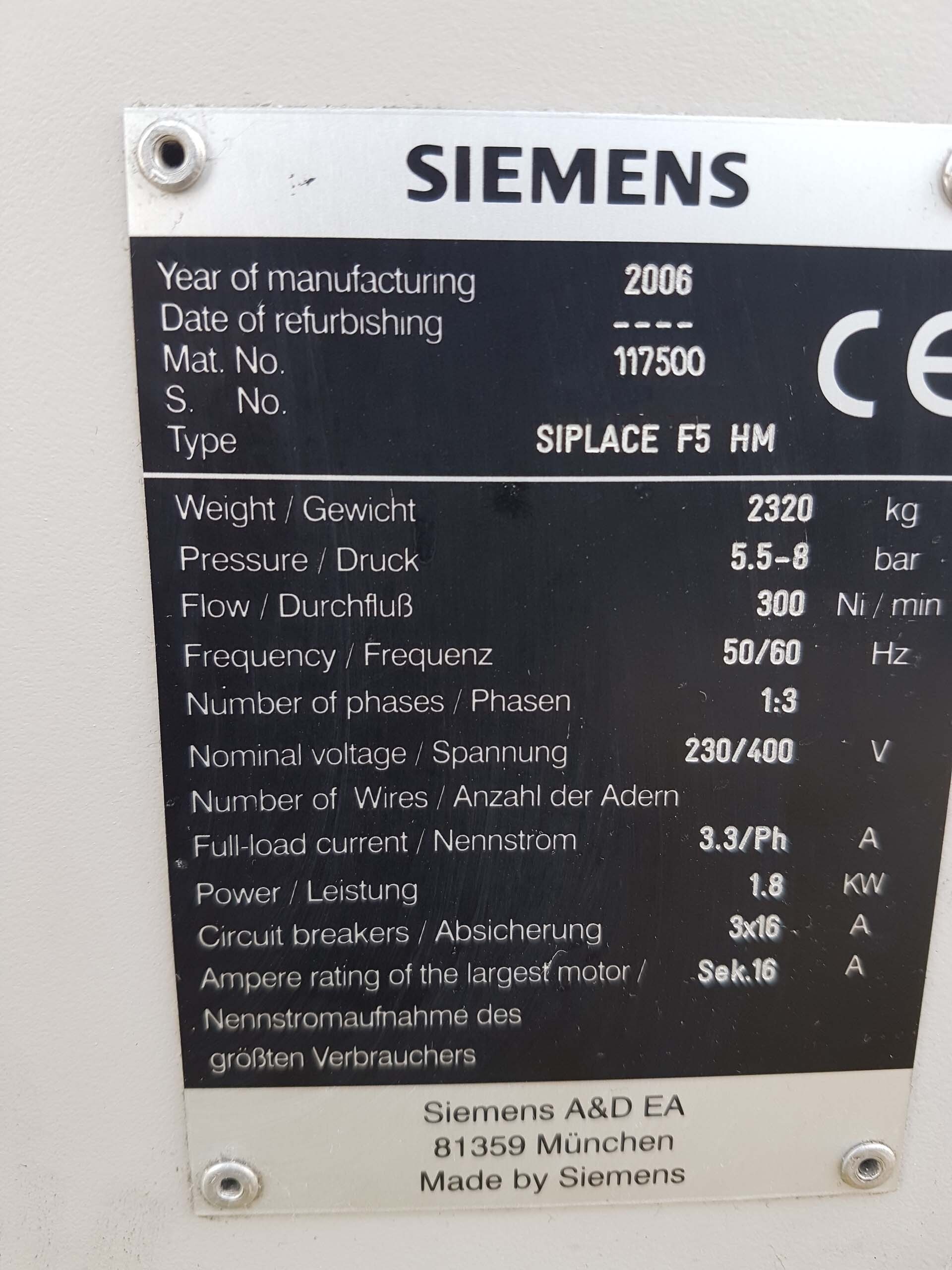 Photo Utilisé SIEMENS Siplace F5 HM À vendre