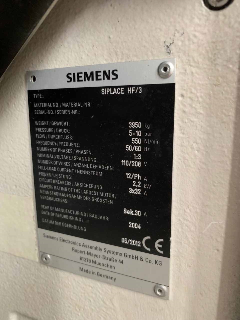 Foto Verwendet SIEMENS Siplace HF3 Zum Verkauf