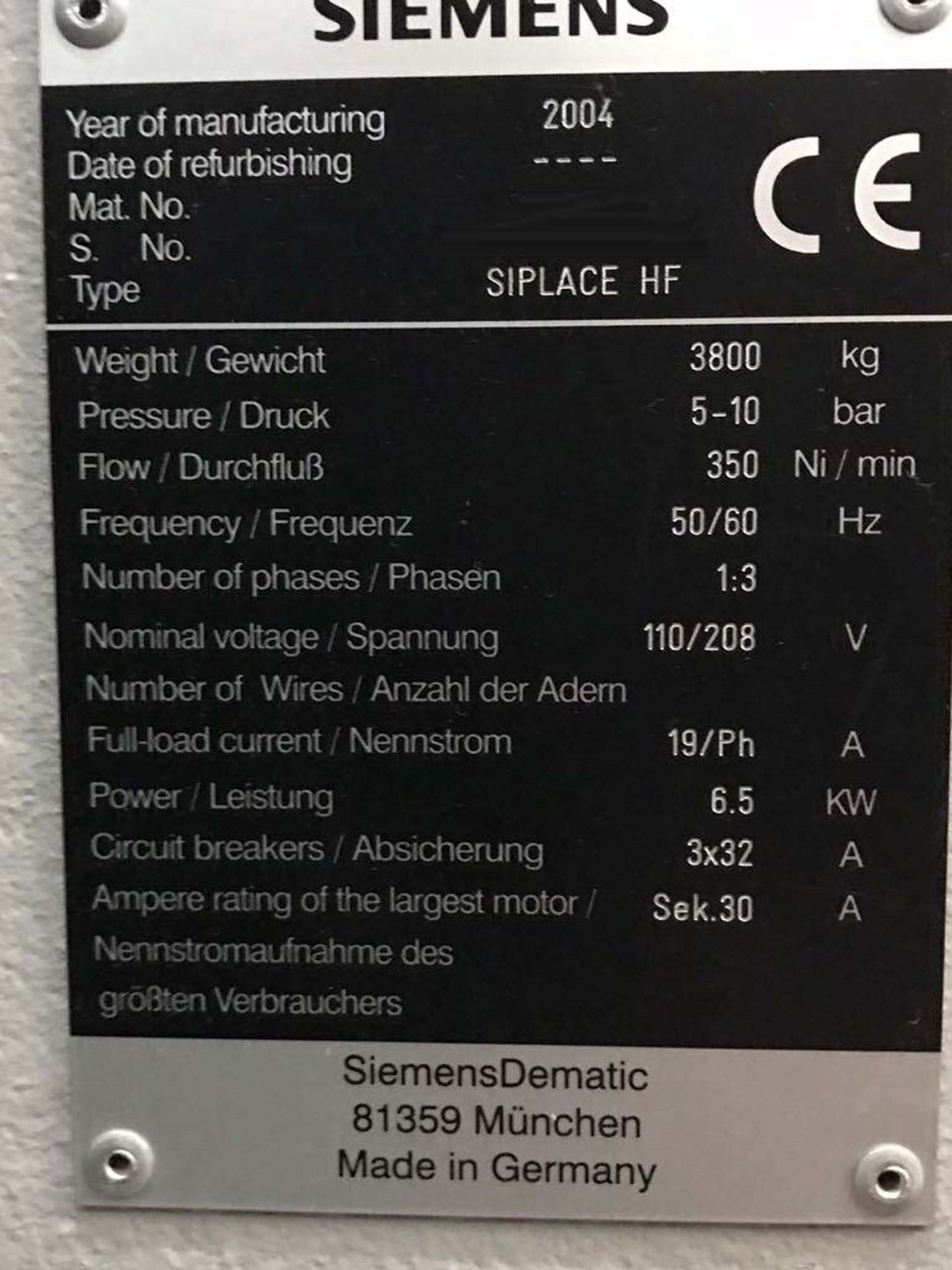 Foto Verwendet SIEMENS Siplace HF Zum Verkauf