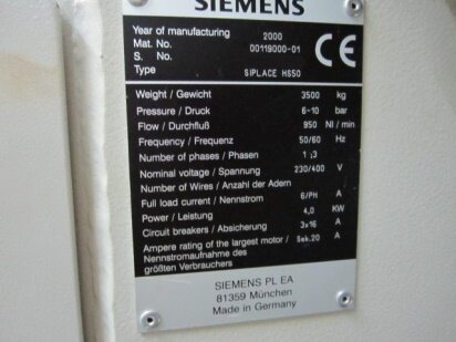 SIEMENS Siplace HS50 #148726