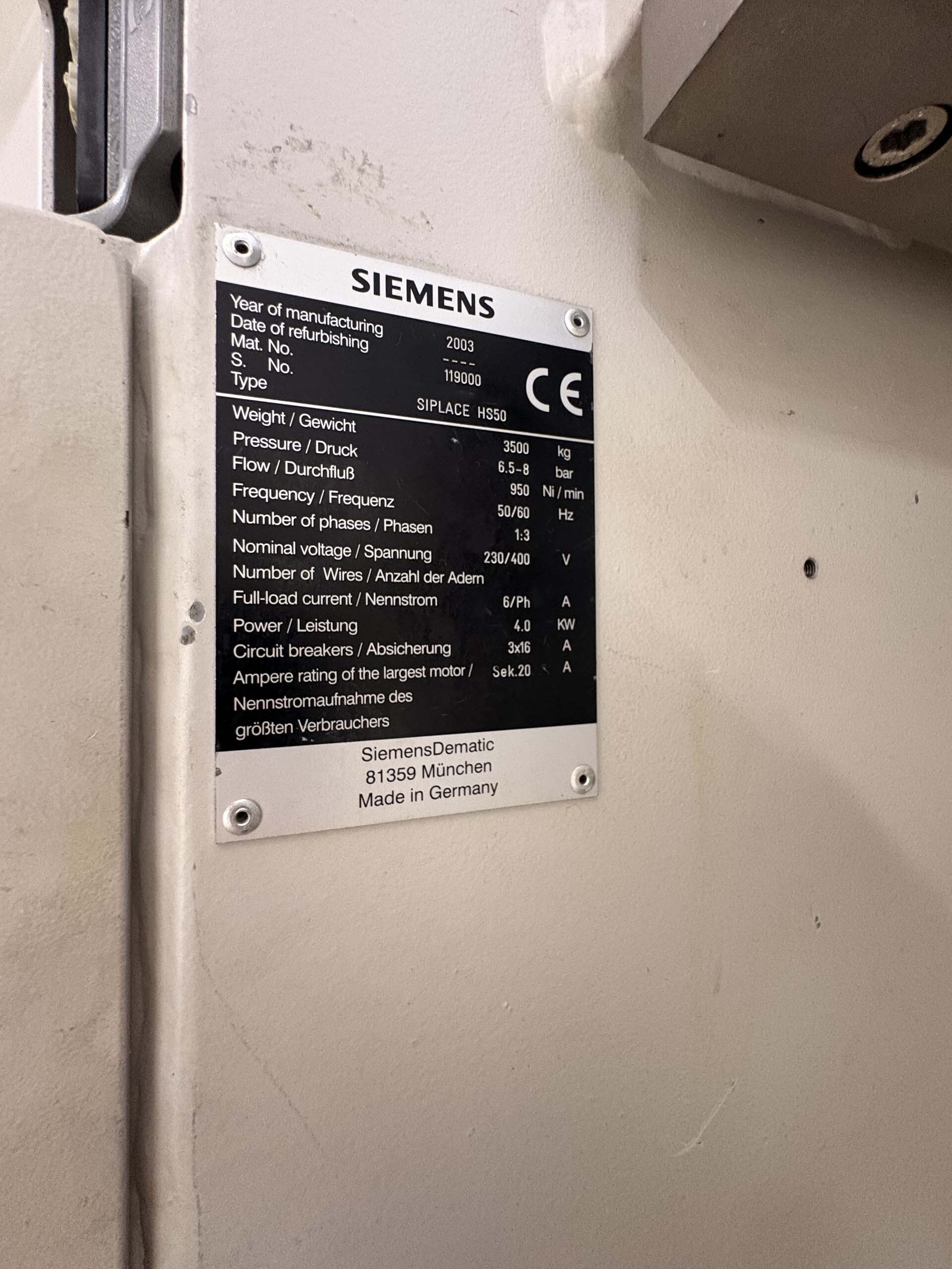 フォト（写真） 使用される SIEMENS Siplace HS50 販売のために