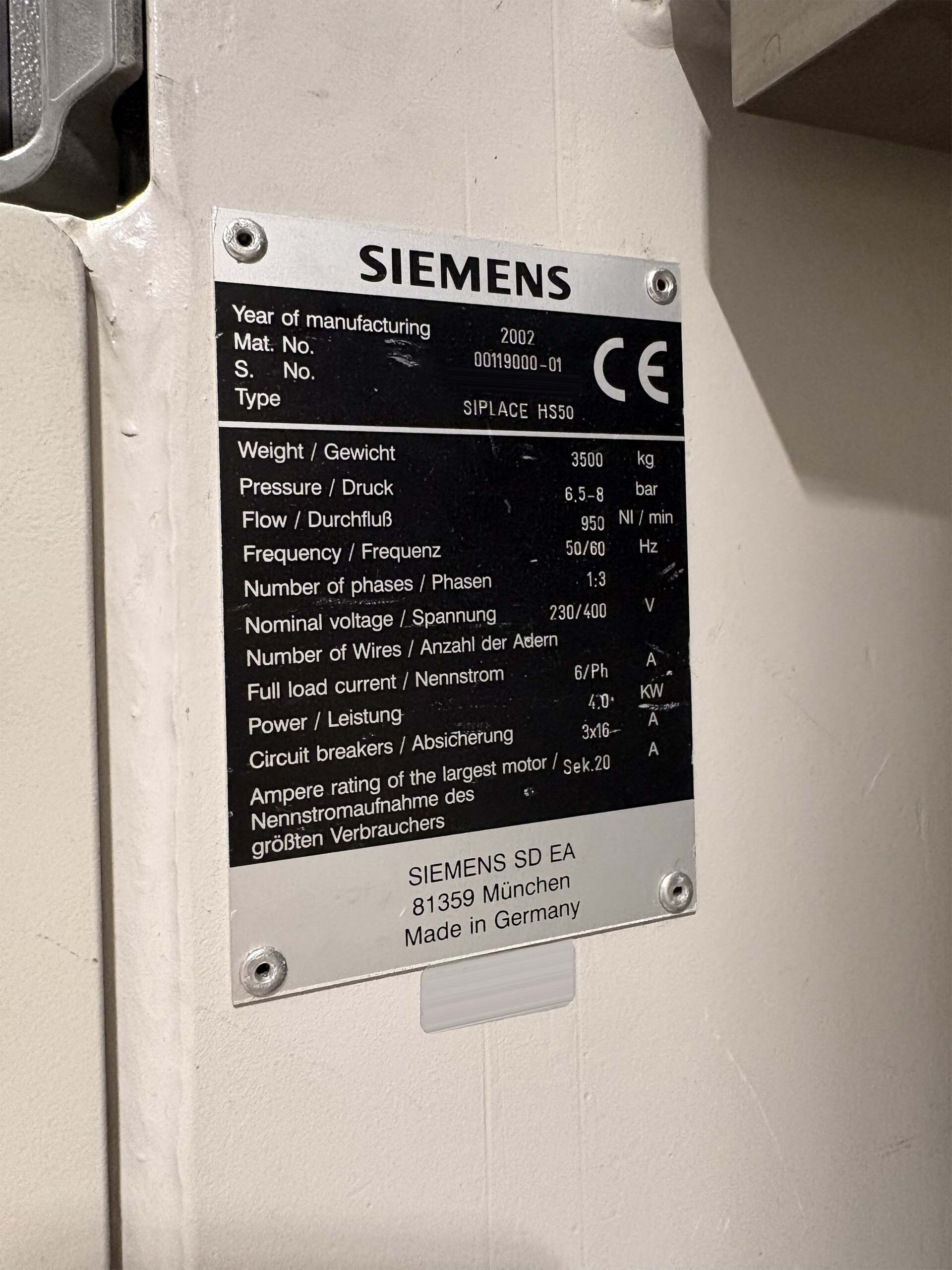 フォト（写真） 使用される SIEMENS Siplace HS50 販売のために