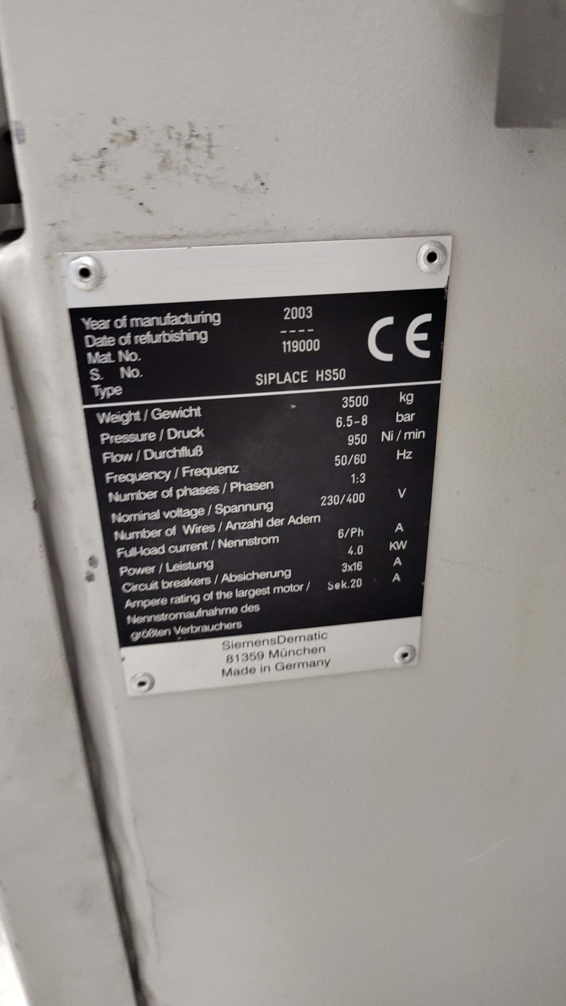 フォト（写真） 使用される SIEMENS Siplace HS50 販売のために