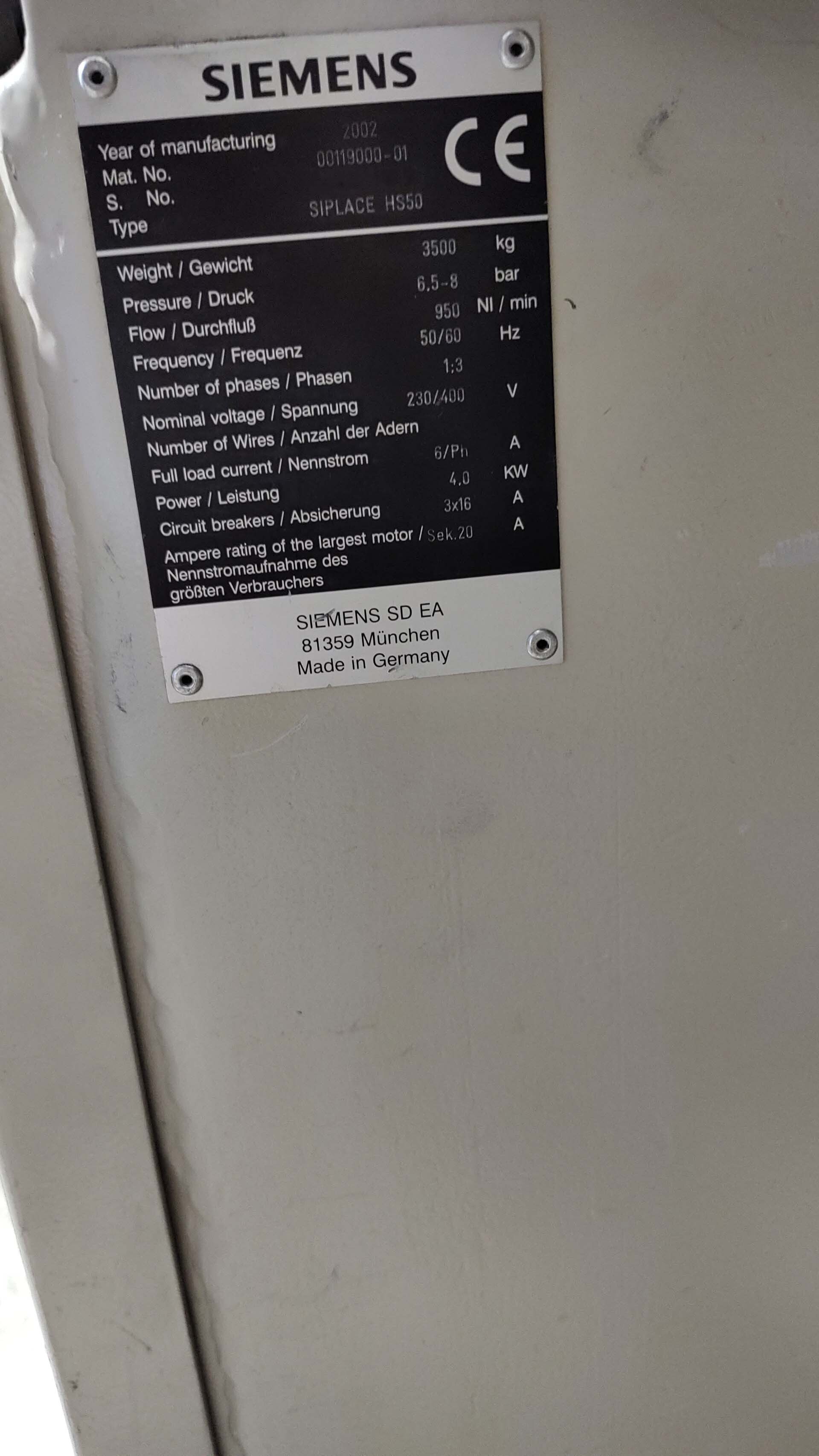 フォト（写真） 使用される SIEMENS Siplace HS50 販売のために