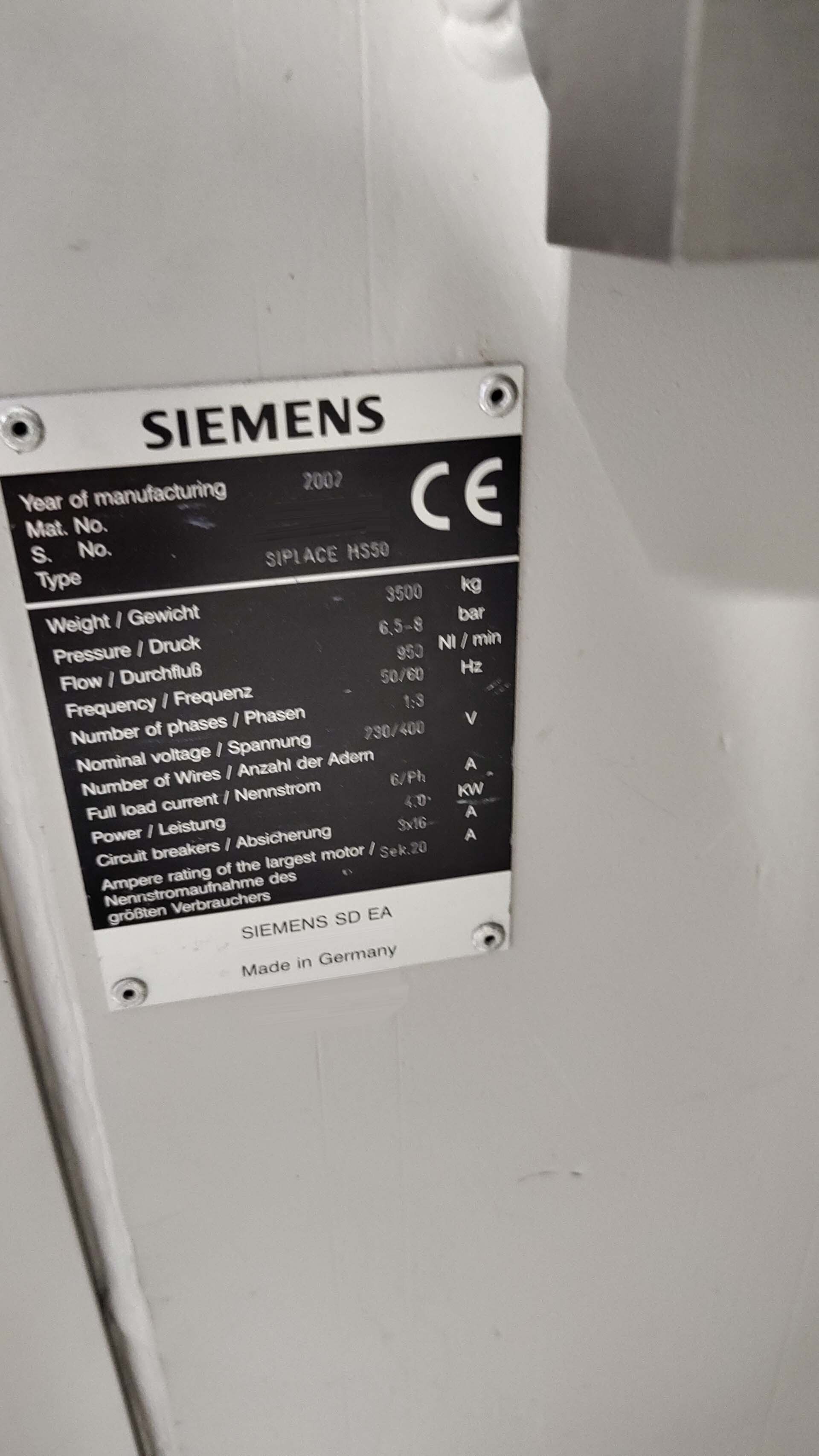 フォト（写真） 使用される SIEMENS Siplace HS50 販売のために