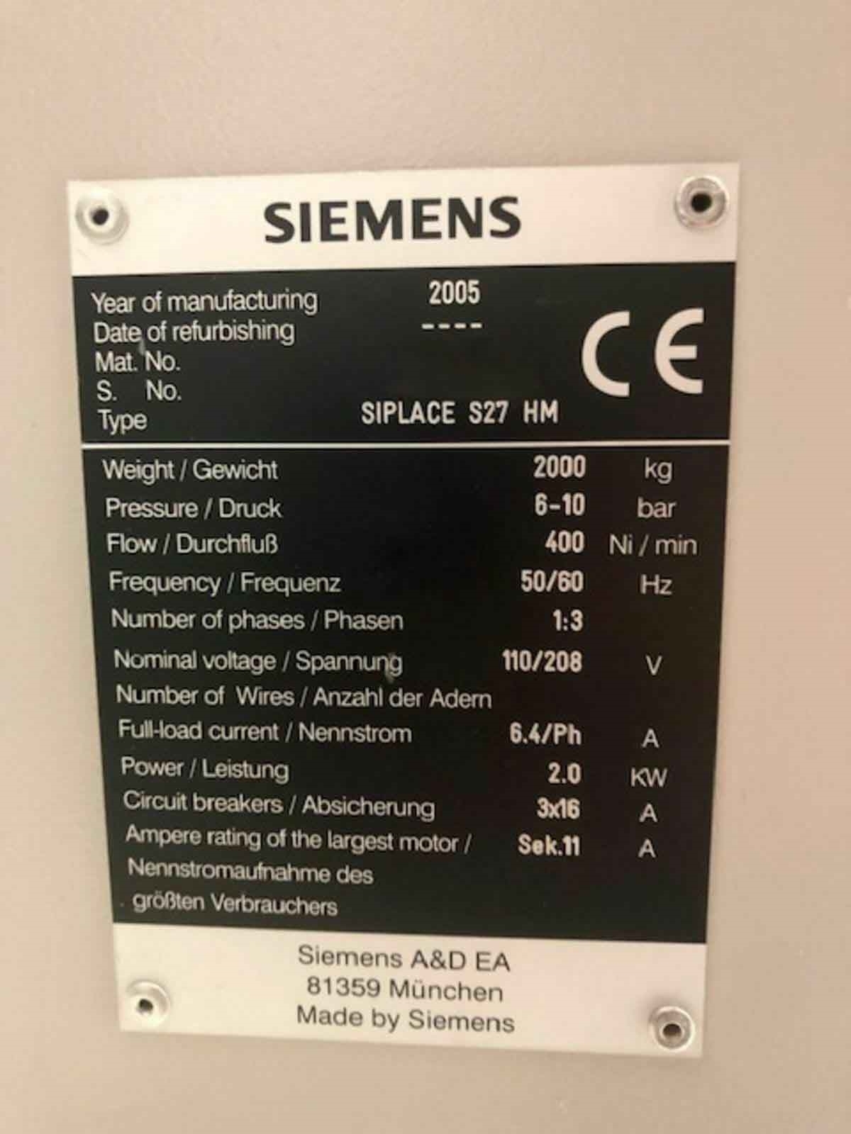 Foto Verwendet SIEMENS Siplace S27 HM Zum Verkauf