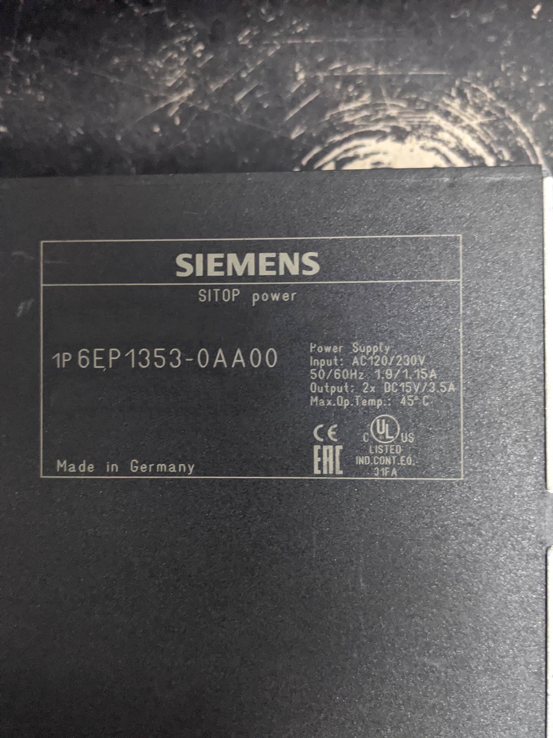 Photo Used SIEMENS SITOP Power For Sale