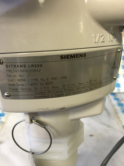 Photo Used SIEMENS SITRANS LR250 For Sale