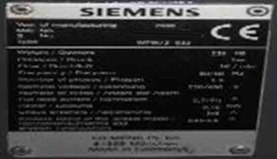 图为 已使用的 SIEMENS WPC 待售