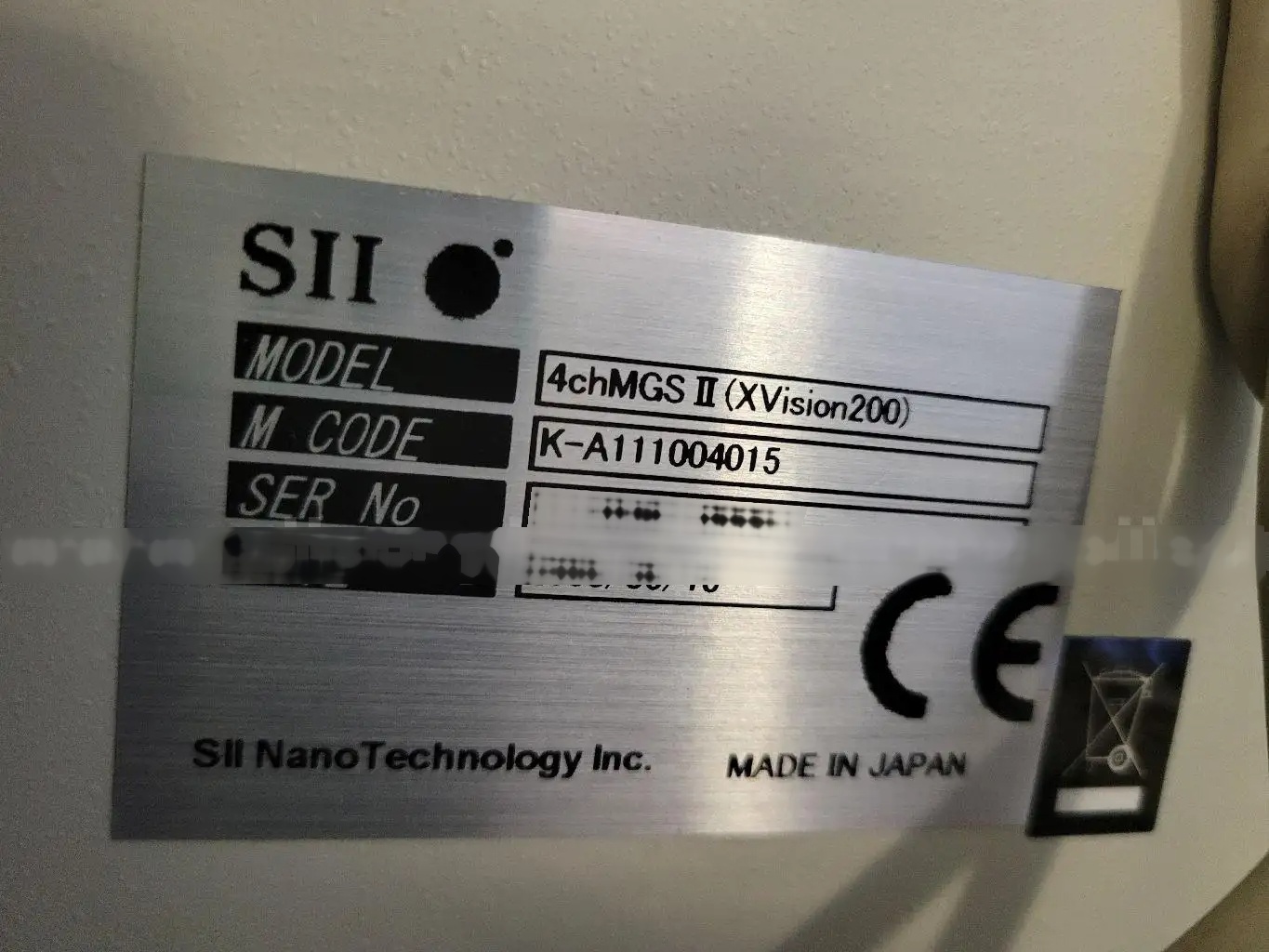 Photo Utilisé SII NANO TECHNOLOGY X-Vision 200TB À vendre