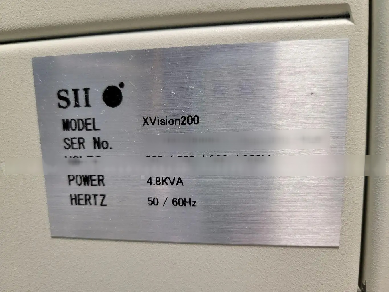 Photo Utilisé SII NANO TECHNOLOGY X-Vision 200TB À vendre