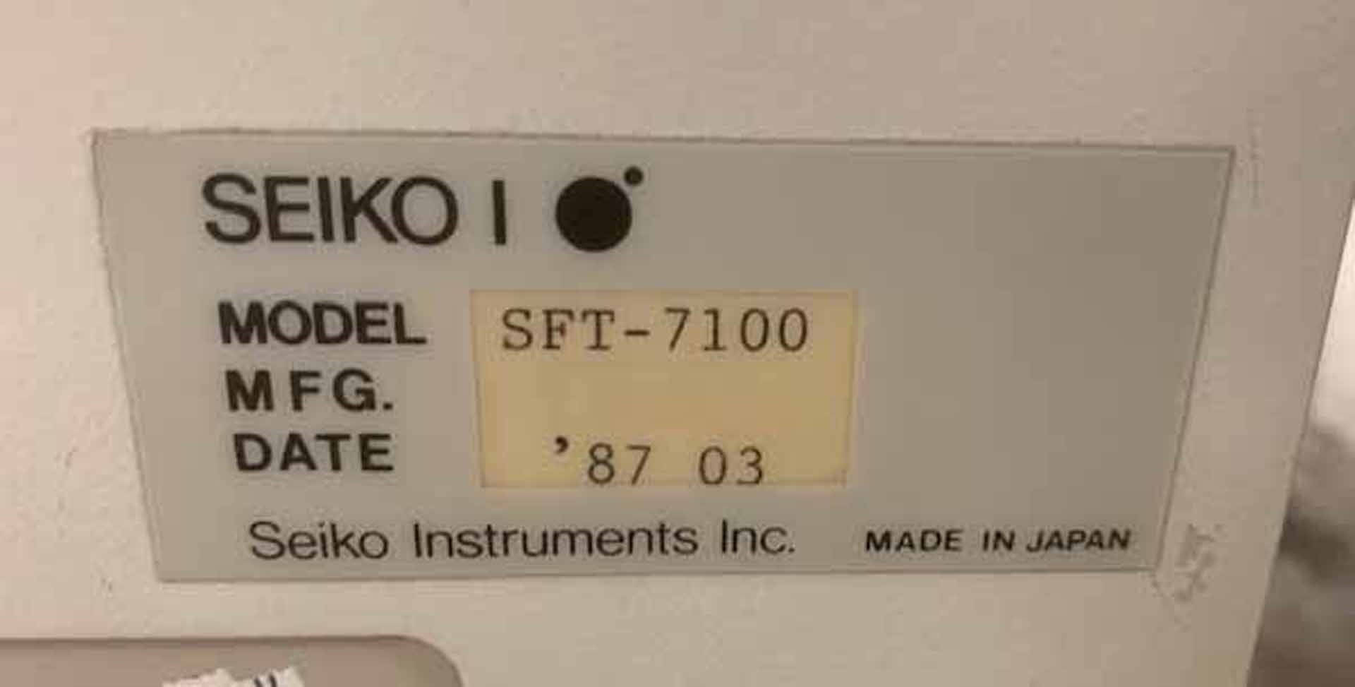 圖為 已使用的 SII NANOTECHNOLOGY / SEIKO SFT-7100 待售