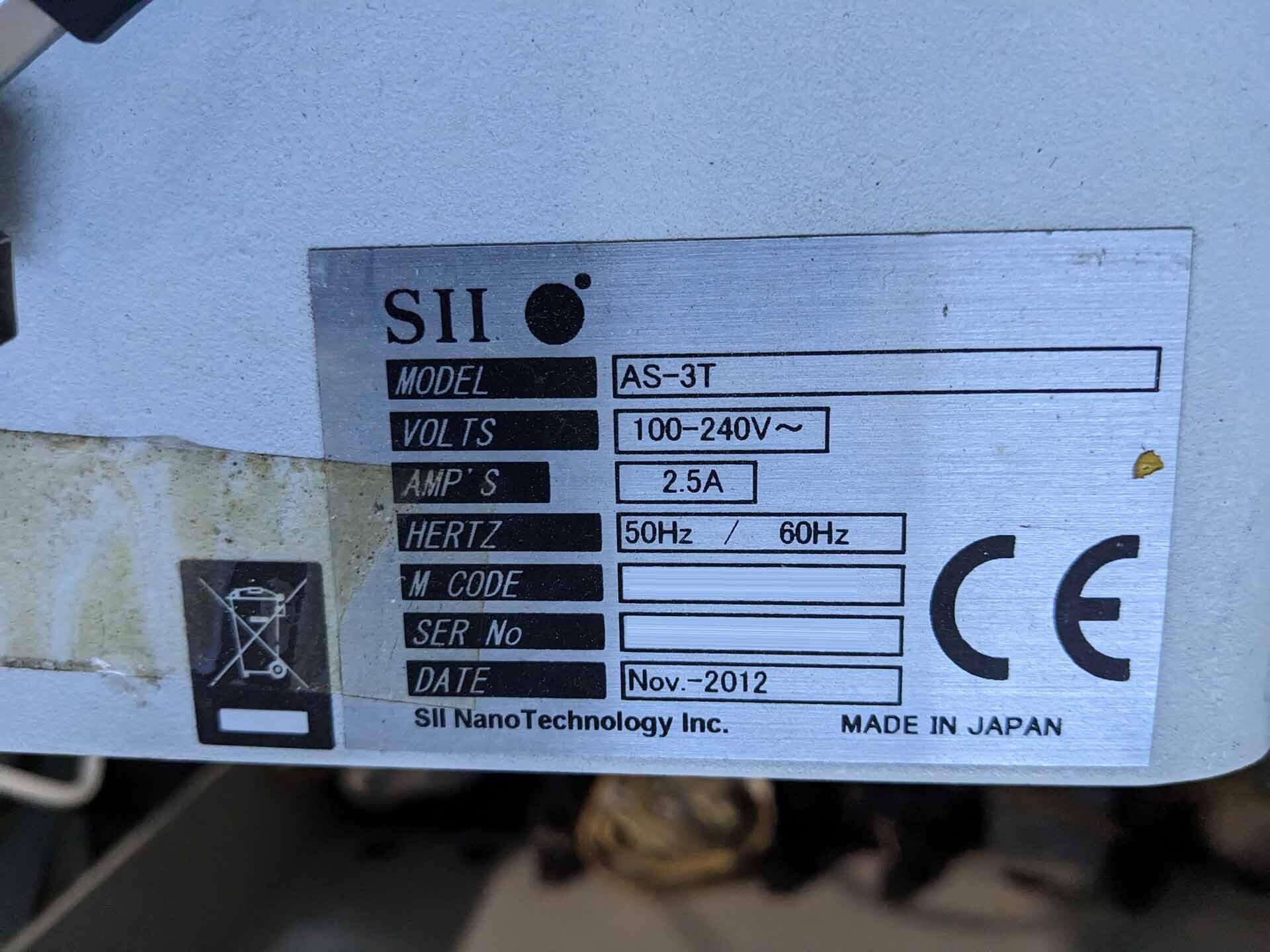 사진 사용됨 SII NANOTECHNOLOGY AS-3T 판매용