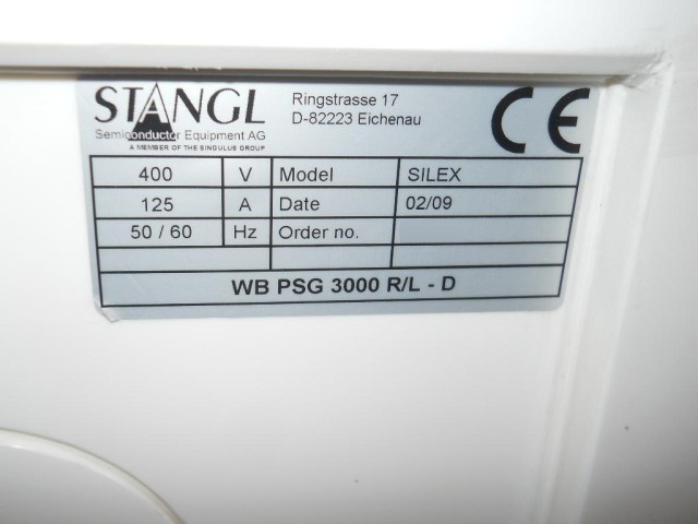 Photo Used SINGULUS / STANGL Silex For Sale