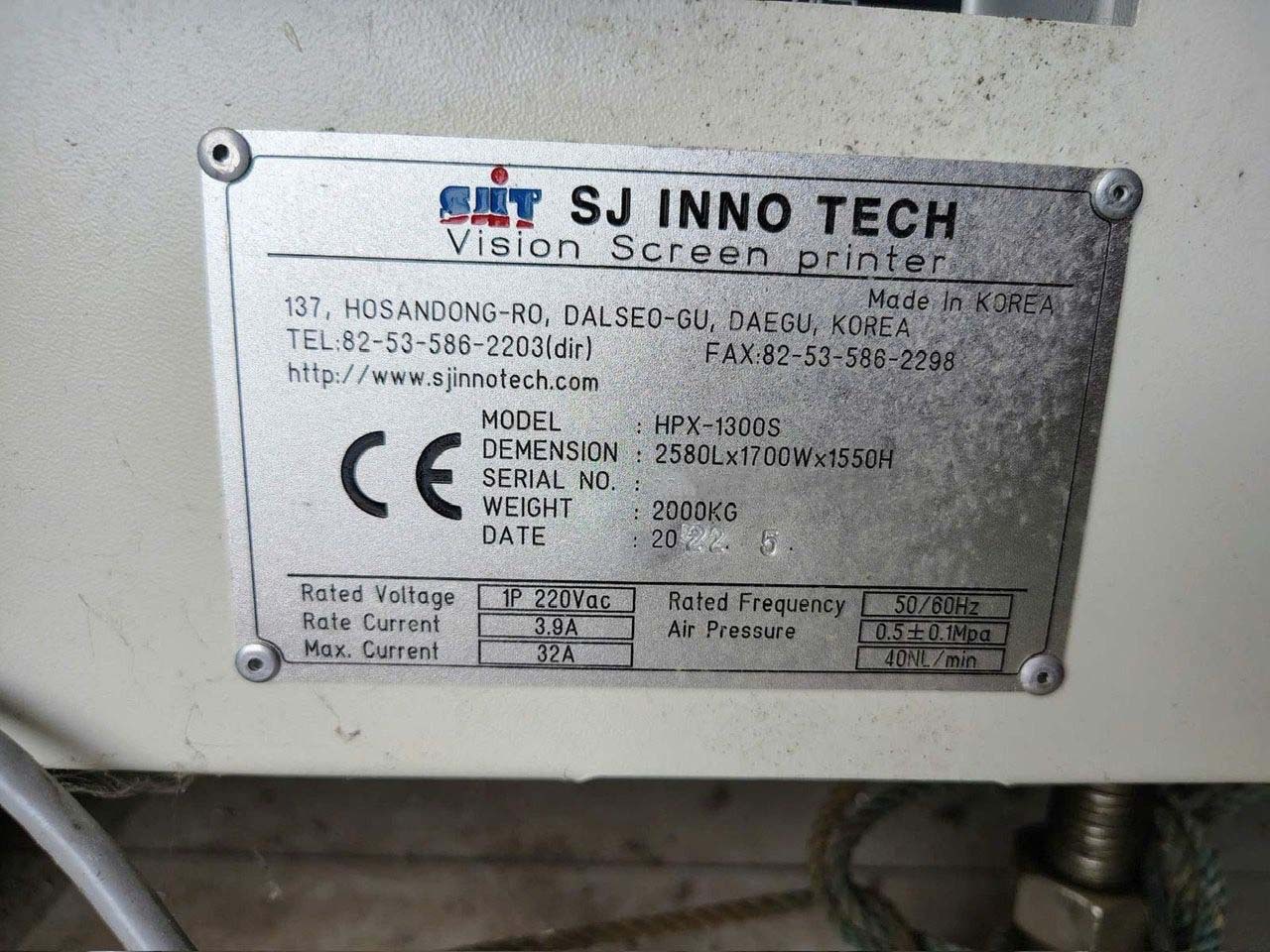 フォト（写真） 使用される SJ INNO TECH HPX-1300S 販売のために