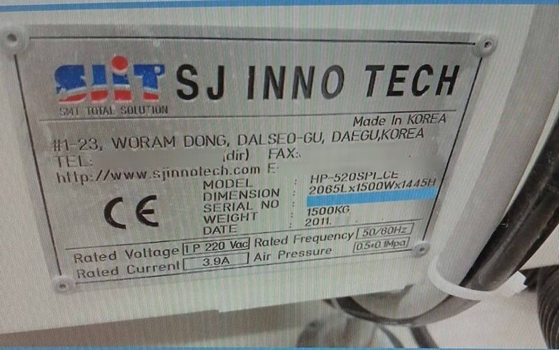 图为 已使用的 SJ INNOTECH HP-520SPI 待售