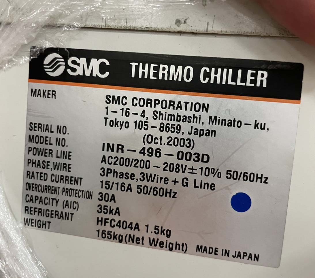 圖為 已使用的 SMC INR-496-003D 待售